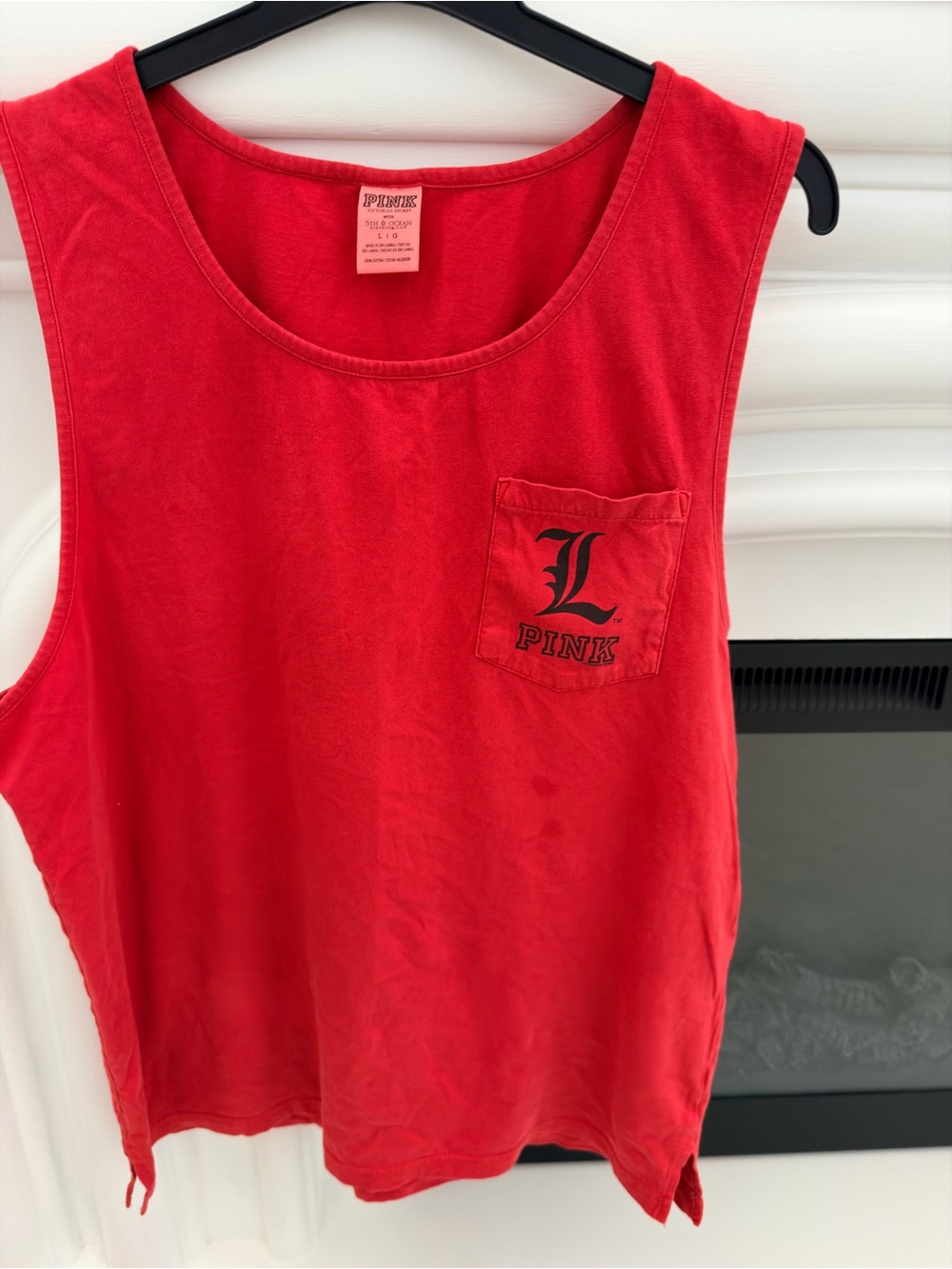 PINK Victoria's Secret University of Louisville Pocket Tank Top-Size L